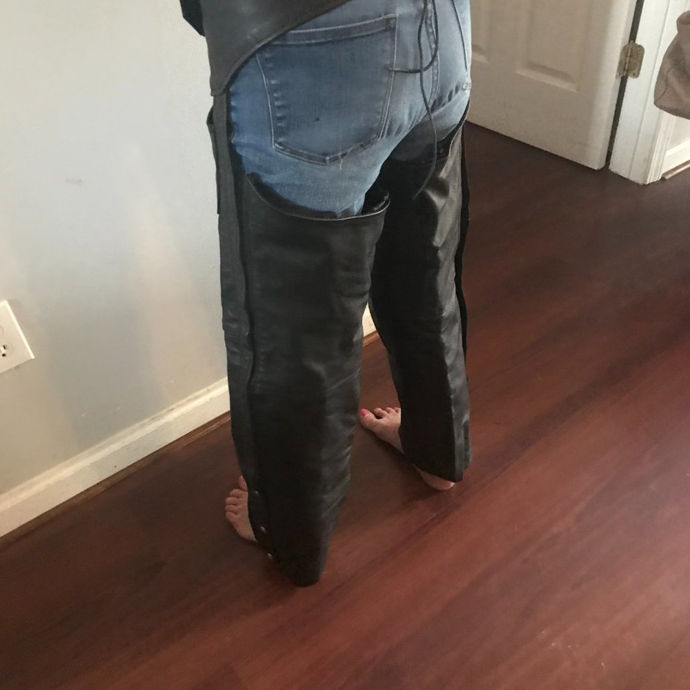 Interstate Leather Motorcycle Chaps Size Small - image 8